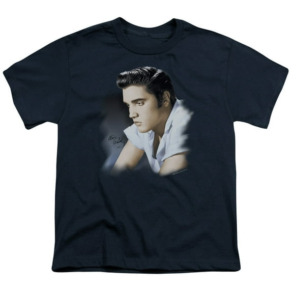 Elvis Presley - Blue Profile - Youth Short Sleeve Shirt - Large