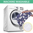 thumbnail image 6 of Dark Blue Cartoon Cat Unicorn Pattern Square Tablecloth,Waterproof Square Table Cover,Wipeable Spillproof Washable Table Cover for Home Kitchen Party Decor 52"x52"(132x132cm), 6 of 6