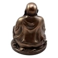 thumbnail image 3 of Atlantic Collectibles Laughing Buddha Zen Monk Of Prosperity Hotei Holding Golden Nugget Lucky Charm Figurine 4.5"H, 3 of 5