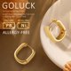 thumbnail image 2 of Pendientes Goluck de plata 925 chapados en oro de 14 quilates pequeños, 2 of 7
