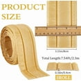 thumbnail image 2 of 90.5x3.14in Peel and Stick Wallpaper Border Molding Gold Self Adhesive Flexible 3D Baseboard Trim Mirror Sticky Wall Edging Base Lines Foam for Bedroom Bathroom Hotel Home DIY Decor, 2 of 9