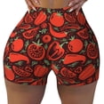thumbnail image 2 of Fotbe Tomatoes And Chili Shorts Sin Costuras – Shorts Deportivos de Cintura Alta para Mujer, Elásticos para Gimnasio, Yoga, Running o Ciclismo-Large, 2 of 8