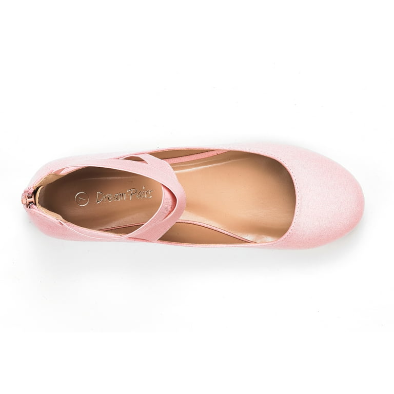 Dream Pairs Womens Ballet Flats Elastic Ankle Strap Mary Jane Slip