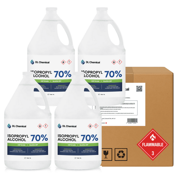 Isopropyl Alcohol 70% 4x4L Case