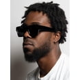 thumbnail image 4 of Square Sunglasses for Women Men Square Thick Frame Sun Glasses Simple Designer Style Shades, 4 of 6