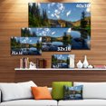 thumbnail image 2 of Designart - Mountain Lake Surrounded by Trees - Landscape Canvas Art Print, 2 of 2