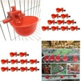 thumbnail image 5 of 10/20x Poultry/Quail Water Drinking Cups Chicken Hen Plastic Automatic Drinker, 5 of 12