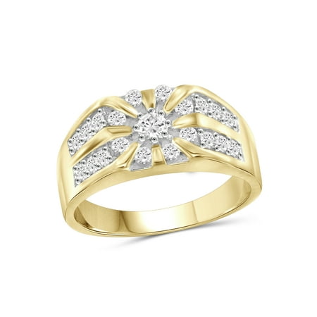 1.00 Carat T.W. White Diamond 10k Yellow Gold Men's Ring