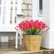 thumbnail image 5 of 12 paquetes de flores artificiales para exteriores resistentes a los rayos UV, flores falsas que no se desvanecen, plantas de imitación, jardín, porche, ventana, caja decorativa Ormromra HMHZ1165-5, 5 of 8