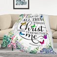 thumbnail image 4 of Christian Gifts for Women Inspirational Religious Blanket Bible Verse Scripture Prayer Throw Blanket Soft Flannel Healing Blanket 60"X50", 4 of 5