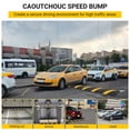 thumbnail image 2 of Bosses de Vitesse en Caoutchouc Bosses de Vitesse – Rampe de Câble Robuste de 6 Pi (Lot de 2), Capacité de Charge de 66 000 Lb, Jaune/noir Haute Visibilité, Conception Modulaire – pour Stationnements, Entrepôts, Écoles, Hôtels, 2 of 6