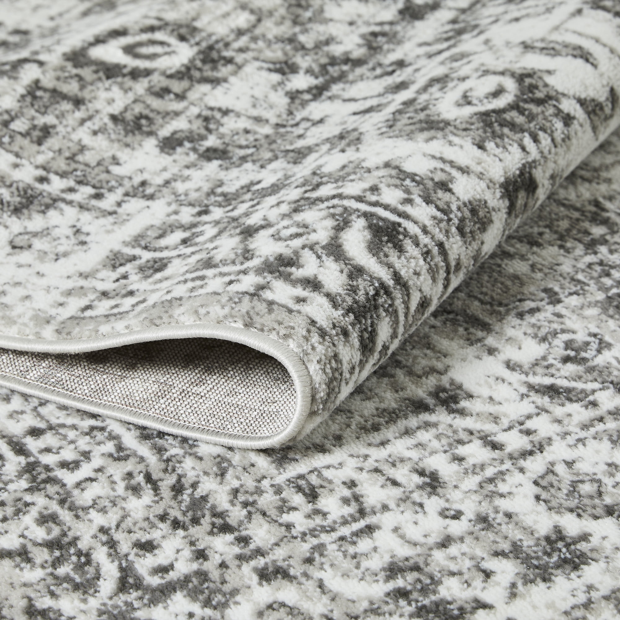 Loomaknoti Rhane Allory 5' x 7' Gray Oriental Indoor Polypropylene Area Rug