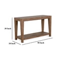 thumbnail image 5 of Yael Sofa Table- Tapered Legs- 50 Inch Rectangular Top- Light Brown, 5 of 5