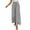 White, variant on Women's Pants Floral Side Slit Wide Leg Culottes Lightweight Breathable White Trousers Pants for Women M