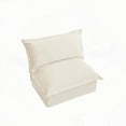 thumbnail image 2 of A Modern Cream Koala Armless Sofa (85×80×75cm) for Living Room - Spacious & Comfortable, 2 of 15