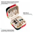 thumbnail image 2 of Watermelon Travel Portable Square Necklace Holder with Earring Holder, Display Case - Travel Organizer for Rings, Earrings, Necklaces, Bracelets - Suitable for Girls and Women, 2 of 6