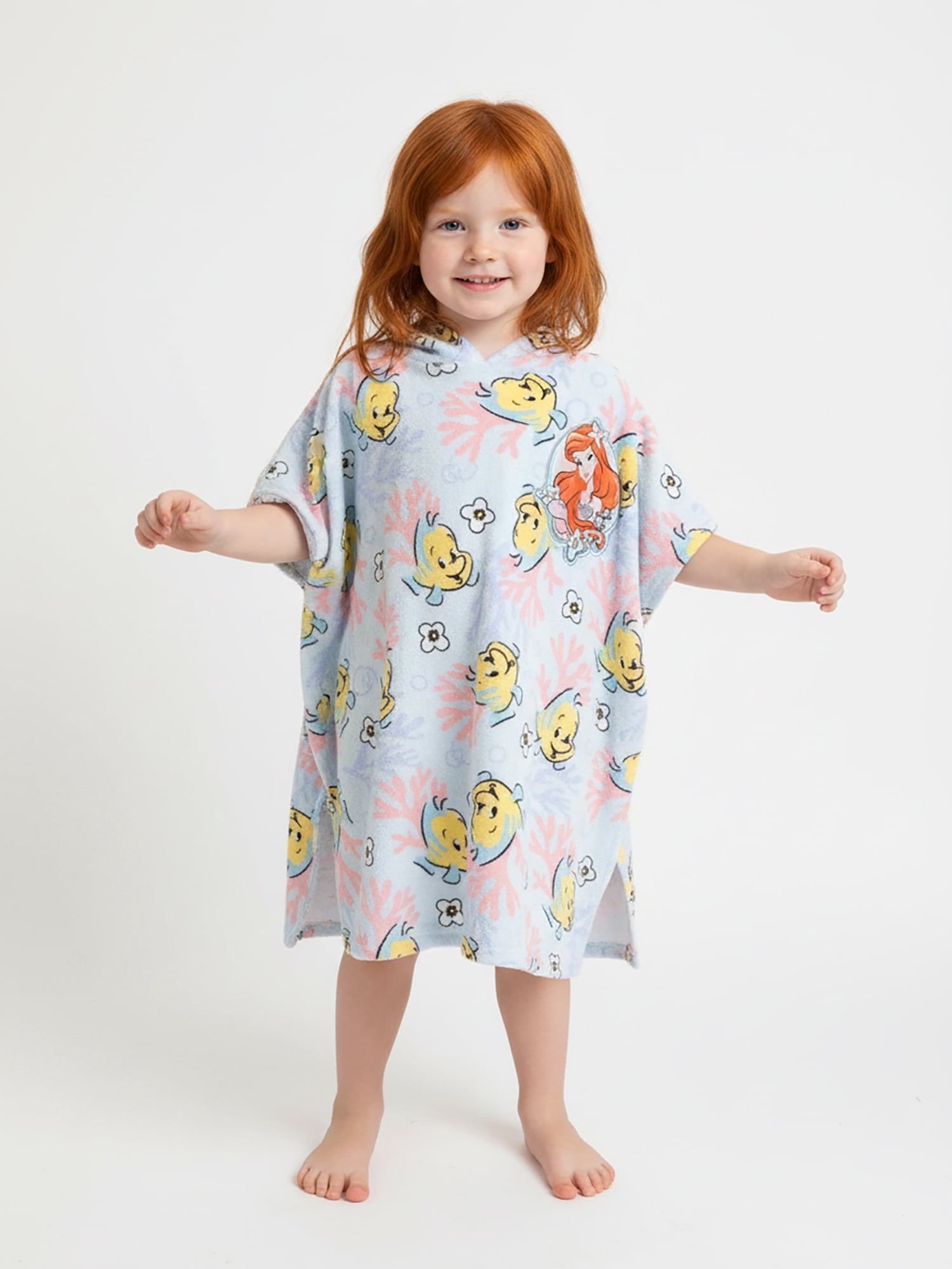 Character Toddler Girl Terry Cover Up Dress with Hood, Sizes 12M-5T