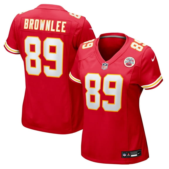Women's Nike Jason Brownlee Red Kansas City Chiefs Team Game Jersey