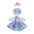 thumbnail image 1 of Ropa de muñeca Adorable Lovely para muñecas de bebé de 30 cm/12 pulgadas ropa Manga Larga Azul Zulema Trajes de muñecas BJD, 1 of 8