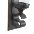 thumbnail image 5 of DecMode Brown Wood Wall Sconce, 5 of 10