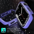 thumbnail image 5 of 12 Pack Case Compatible with Apple Watch Bumper 45mm Series 7, Series 8 [NO Screen Protector], Full Matte Hard PC Bumper Case Protective Cover Frame Compatible for iWatch 45mm Accessories, 5 of 5