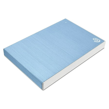 Seagate - One Touch 2TB External USB 3.0 Portable Hard Drive with Rescue Data Recovery Services - Light Blue