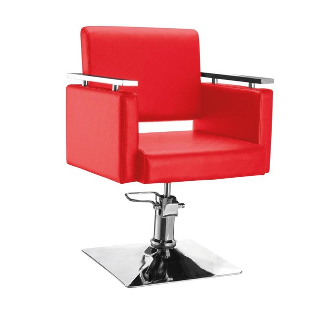 Silla Sillón de Barberia Hidráulico Big Room BSSBCH000001 rojo