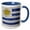 Blue/White, variant on 3drose, National Flag of Uruguay Painted onto a Brick Wall Uruguayan, 15oz Two-tone Blue Mug