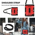 thumbnail image 3 of Shockproof Case for Apple iPad Pro 11 Inch 2022/2021/2020/2019/ iPad Air 5th 4th Gen, with Pencil Holder Military Grade Protection Rotating Stand Hand Strap Shoulder Strap Bumper Rugged Case, Red, 3 of 8
