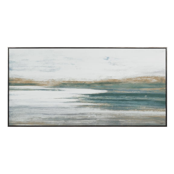 Everren Agave 30" H x 60" W Canvas Art, Blue