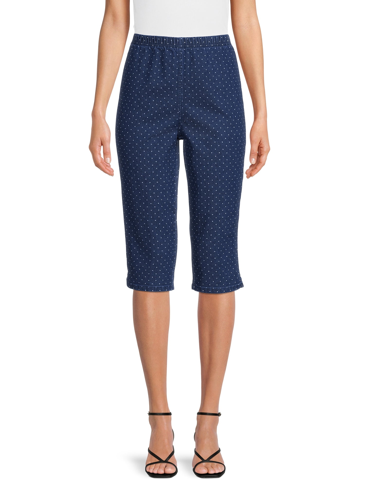 RealSize Women’s 17" Pull On Stretch Capri Pants