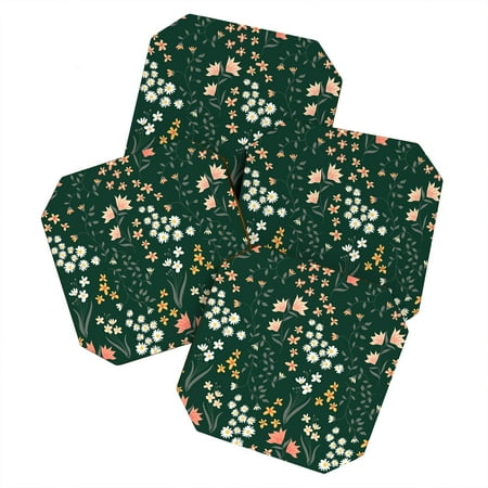 

Society6 Emanuela Carratoni Meadow Flowers Theme Set of 4 Coasters