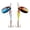 Blue and Gold Red, variant on High-Visibility Rotating Metal Spinner Lures, Corrosion-Resistant Design & Multicolor Options for Enhanced Fishing