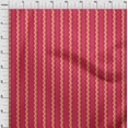 thumbnail image 3 of oneOone Silk Tabby Fuschia Pink Fabric Stripes Quilting Supplies Print Sewing Fabric By The Yard 42 Inch Wide-KSN, 3 of 4