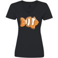 thumbnail image 3 of Inktastic Clown Fish Women's V-Neck T-Shirt, 3 of 5