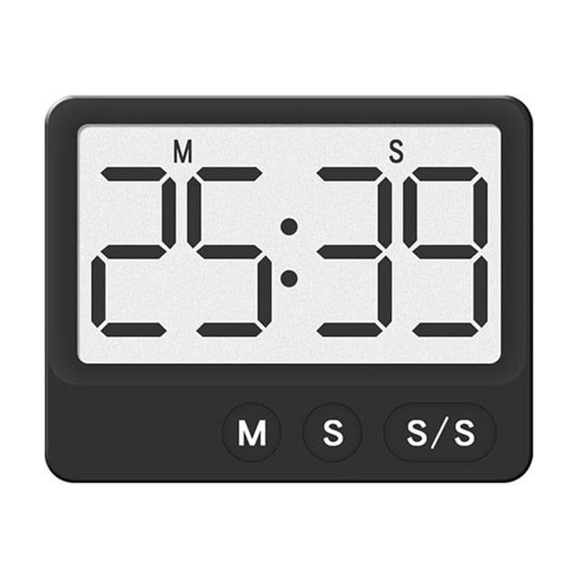 Compact Digital Timer with Strong Magnet Design Features Bold Numbers on LCD Screen Perfect for Busy Kitchens or Workouts