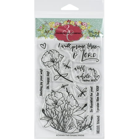 UPC: 0810043853460 | Colorado Craft Company Clear Stamps 4 X6 -My Whole Heart-Whimsy World