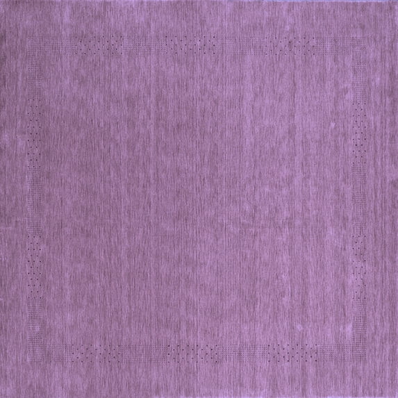 Ahgly Company Machine Washable Indoor Square Abstract Blue Contemporary Area Rugs, 8' Square