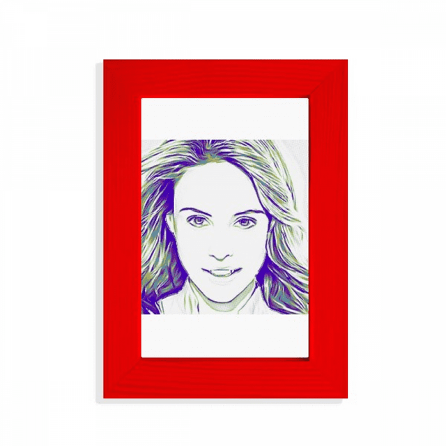 Glamour American Fashionable Pulchritude Picture Display Art Red Photo Frame