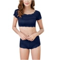 thumbnail image 4 of 2PC Front Closure Bras for Women Floral Lace Embriodery Full Coverage Push Up Sleep Comfort Wireless Seamless Everyday Bra,Multicolor 1,52 C, 4 of 4