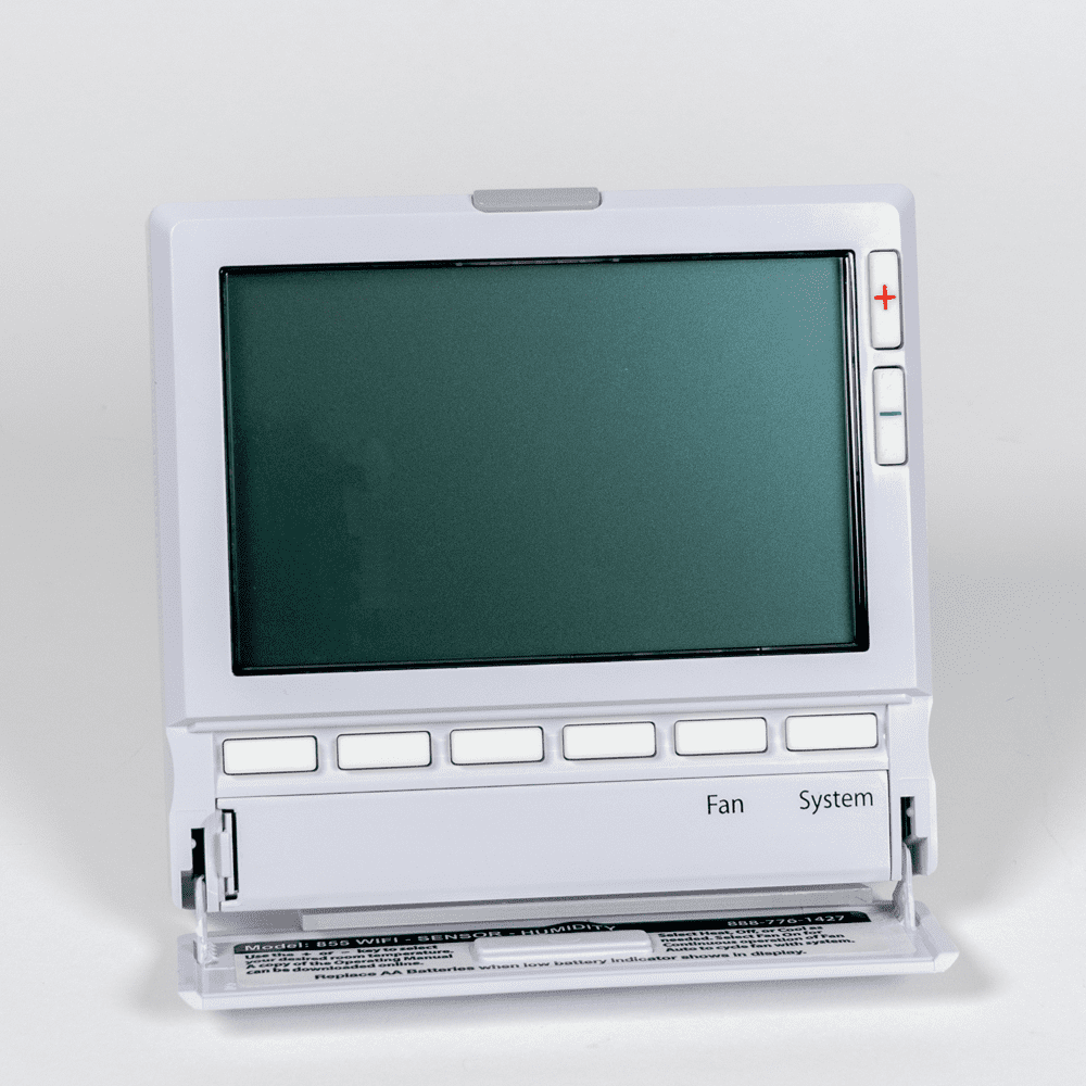 Pro1iaq T855iSH: 7-Day Programmable WiFi Thermostat (24V, 5H3C) with Humidity Control, 5-Year Warranty, Weighs 0.5 lbs.