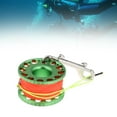 thumbnail image 3 of yotijar Scuba Diving Reel Wreck Cave Finger Spool Wreck Scuba Diving Tech Spool Reel with Double Ended Bolt Snap Clip for Diving Gear Green Reel, 3 of 8
