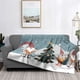 thumbnail image 3 of Decoración del hogar, manta de felpa para sofá, colcha, cama, mantas suaves y esponjosas, decoración a cuadros, moderna morandi, invierno, Feliz Navidad, 3 of 5