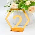 thumbnail image 3 of kjfeif Desktop Dress up ,Three Dimensional Golden Acrylic Wedding Digital Table Number Plate and Table Position Plate (No. 1-15), 3 of 6