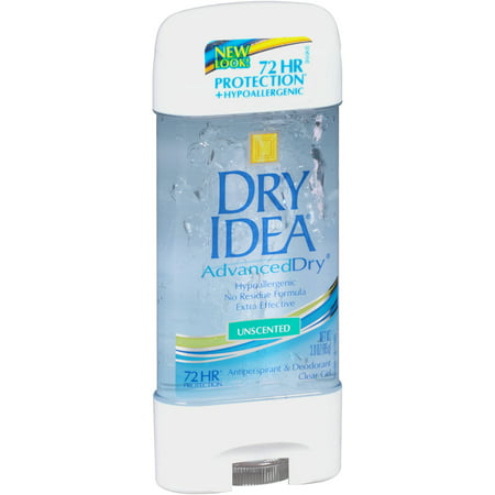 dry idea unscented deodorant gel clear antiperspirant advanced oz perspirant anti