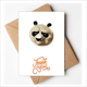 thumbnail image 1 of Panda panda China Animal Nota en blanco del sobre de la tarjeta de agradecimiento, 1 of 4