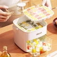 thumbnail image 5 of TETOU Large Capacity Ice Cube Mold 48 Ice Trays Easy-Press Ice Cube Mold,Double Layer, Food-Grade Plastic Ice Storage Tray for Freezer(Green), 5 of 9