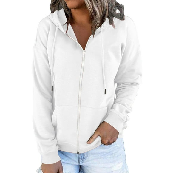 2025 Puawkoer Lady blouse 1pc top White Fox Hoodie Womens Sweatshirt Scuba Hoodie Dupes Womens Sweatshirts Graphic Hoodies for Women Womens Daily Long Casual Down For Womens Pocket Hooded Sweatshirt