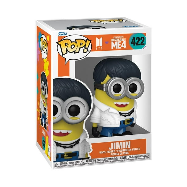 Figura de vinilo Funko Pop! Rocks Minions x BTS Jimin, 10 cm