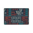 thumbnail image 4 of DouZhe Boho Mexico Tribal Drawing Rugs Doormat, Non-Slip Machine Washable Carpets Floor Door Mat , 36" x 24", 4 of 6